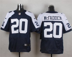 Nike Dallas Cowboys #20 Darren McFadden Thankgivings Blue jerseys(Elite)