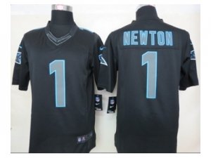 Nike NFL carolina panthers #1 newton black Jerseys[Impact Limited]