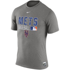 MLB Men\'s New York Mets Nike 2016 AC Legend Issu T-Shirt - Gray