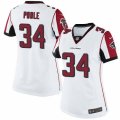 Women's Nike Atlanta Falcons #34 Brian Poole Limited White NFL Jersey