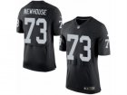 Mens Nike Oakland Raiders #73 Marshall Newhouse Elite Black Team Color NFL Jersey