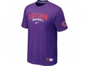 Chicago Cubs Purple Nike Short Sleeve Practice T-Shirt