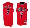 nba chicago bulls #7 kukoc red