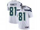 Mens Nike Seattle Seahawks #81 Nick Vannett Vapor Untouchable Limited White NFL Jersey