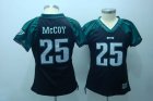 women philadelphia eagles #25 mccoy jerseys black