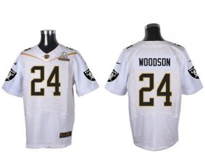 2016 Pro Bowl Nike Oakland Raiders #24 Charles Woodson white jerseys(Elite)
