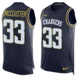 Mens Nike San Diego Chargers #33 Dexter McCluster Limited Navy Blue Player Name & Number Tank Top NFL Jersey