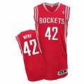 Mens Adidas Houston Rockets #42 Nene Authentic Red Road NBA Jersey