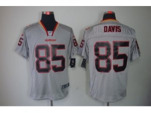 Nike NFL San Francisco 49ers #85 Vernon Davis grey jerseys[Elite lights out]