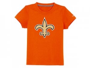 nike orleans saints authentic logo youth T-Shirt orange