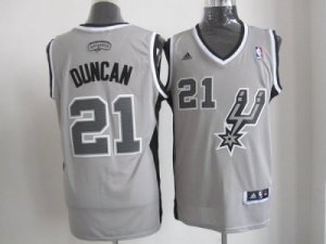 nba san antonio spurs #21 tim duncan grey jerseys[revolution 30 swingman]