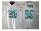 Nike NFL Miami Dolphins #95 Dion Jordan white Jerseys(Elite)