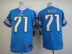 Nike nfl Detroit Lions #71 reiff blue jerseys[Elite]