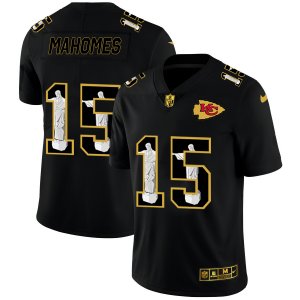 Nike Chiefs #15 Patrick Mahomes Black Jesus Faith Edition Limited Jersey