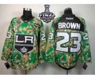 nhl jerseys los angeles kings #23 brown camo[2014 stanley cup][patch C]