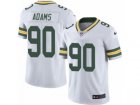 Mens Nike Green Bay Packers #90 Montravius Adams Limited White Rush NFL Jersey
