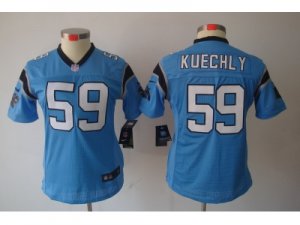 Nike Women Carolina Panthers #59 Luke Kuechly Blue Jerseys