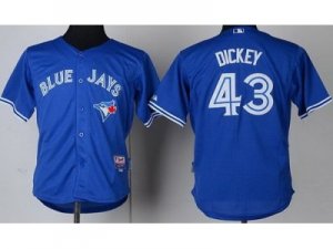 Youth Toronto Blue Jays #43 R.A Dickey Blue(Cool Base)