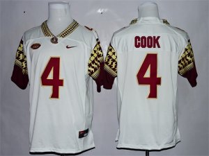 Florida State Seminoles 4 Dalvin Cook White College Jersey