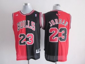 NBA chicago bulls #23 jordan red-black jerseys[Split]