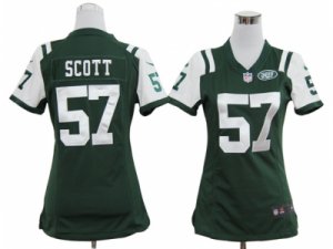 Nike Women New York Jets #57 Bart Scott Green Jerseys