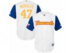 Mens Venezuela Baseball Majestic #47 Franklin Morales White 2017 World Baseball Classic Replica Team Jersey
