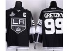 nhl jerseys los angeles kings #99 GRETZKY black-white[2012 stanley cup champions]