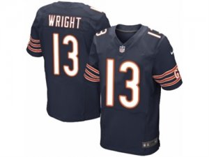 Mens Nike Chicago Bears #13 Kendall Wright Elite Navy Blue Team Color NFL Jersey