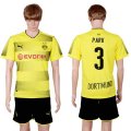 2017-18 Dortmund 3 PARK Home Soccer Jersey