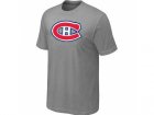 NHL Montreal Canadiens Big & Tall Logo L.Grey T-Shirt