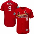 Mens Majestic St. Louis Cardinals #9 Roger Maris Red Flexbase Authentic Collection MLB Jersey