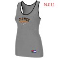 Nike San Francisco Giants Tri-Blend Racerback stretch Tank Top L.grey