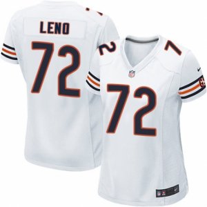 Women\'s Nike Chicago Bears #72 Charles Leno Limited White NFL Jersey