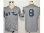 MLB Jerseys New York Yankees #8 Berra Grey 1951[cool base]