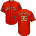 Youth Houston Astros #35 Justin Verlander Orange 2018 Gold Program cool base Jersey