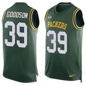 Nike Green Bay Packers #39 Demetri Goodson Green Team Color Men Stitched NFL Limited Tank Top Jersey