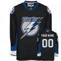 Customized Tampa Bay Lightning Jersey Black Home Man Hockey
