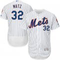 2016 Men New York Mets #32 Steven Matz Majestic White-Royal Flexbase Authentic Collection Player Jersey