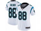 Women Nike Carolina Panthers #88 Greg Olsen Vapor Untouchable Limited White NFL Jersey