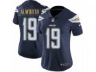 Women Nike Los Angeles Chargers #19 Lance Alworth Vapor Untouchable Limited Navy Blue Team Color NFL Jersey