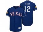Mens Texas Rangers #12 Rougned Odor 2017 Spring Training Flex Base Authentic Collection Stitched Baseball Jersey