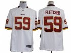 Nike NFL Washington Redskins #59 London Fletcher White Jerseys(Limited)