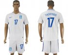 Greece #17 Tachtsidis Home Soccer Country Jersey