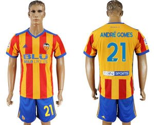 2017-18 Valencia CF 21 ANDRE GOMES Away Soccer Jersey