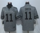 Nike Kansas City Chiefs #11 Alex Smith Gray Gridiron Gray Jerseys(Limited)