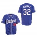 Dodgers #32 Sandy Koufax Royal New Design Jersey