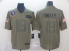 Nike Vikings #19 Adam Thielen 2019 Olive Salute To Service Limited Jersey