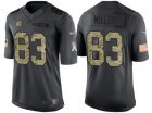 Nike Pittsburgh Steelers #83 Heath Miller Mens Stitched Black NFL Salute to Service Limited Jerseys