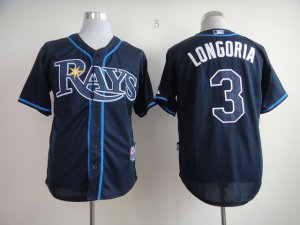 MLB Jerseys Tampa Bay Rays #3 Longoria dk.blue