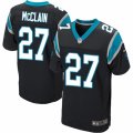 Mens Nike Carolina Panthers #27 Robert McClain Elite Black Team Color NFL Jersey